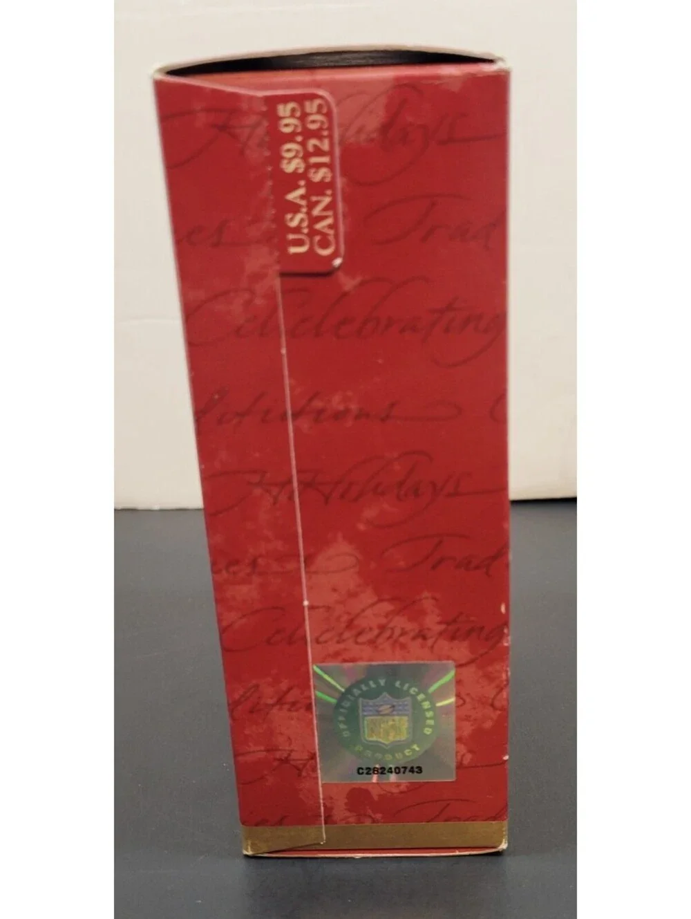 2000 Hallmark Keepsake Football Ornament Kansas City Chiefs Christmas New in Box